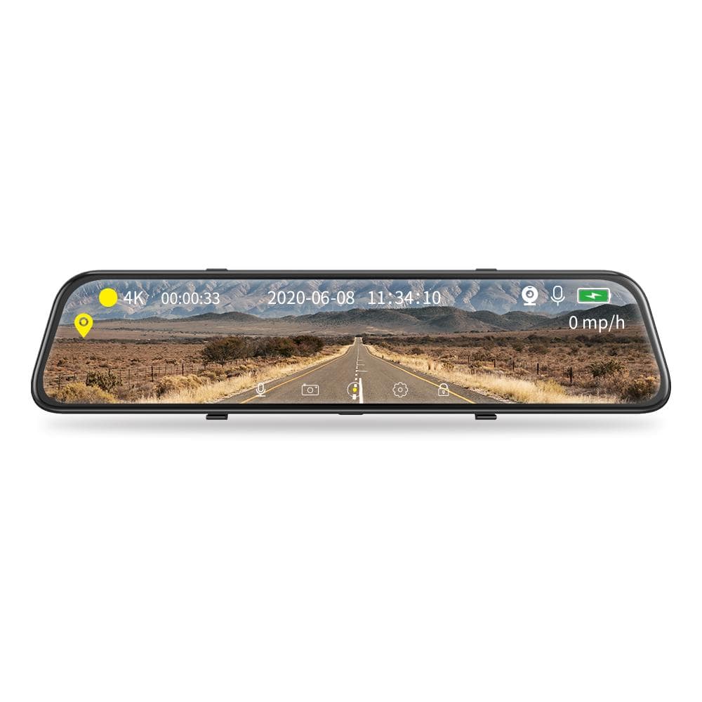 Vantop H612T 4K HD Mirror Dash Cam with GPS